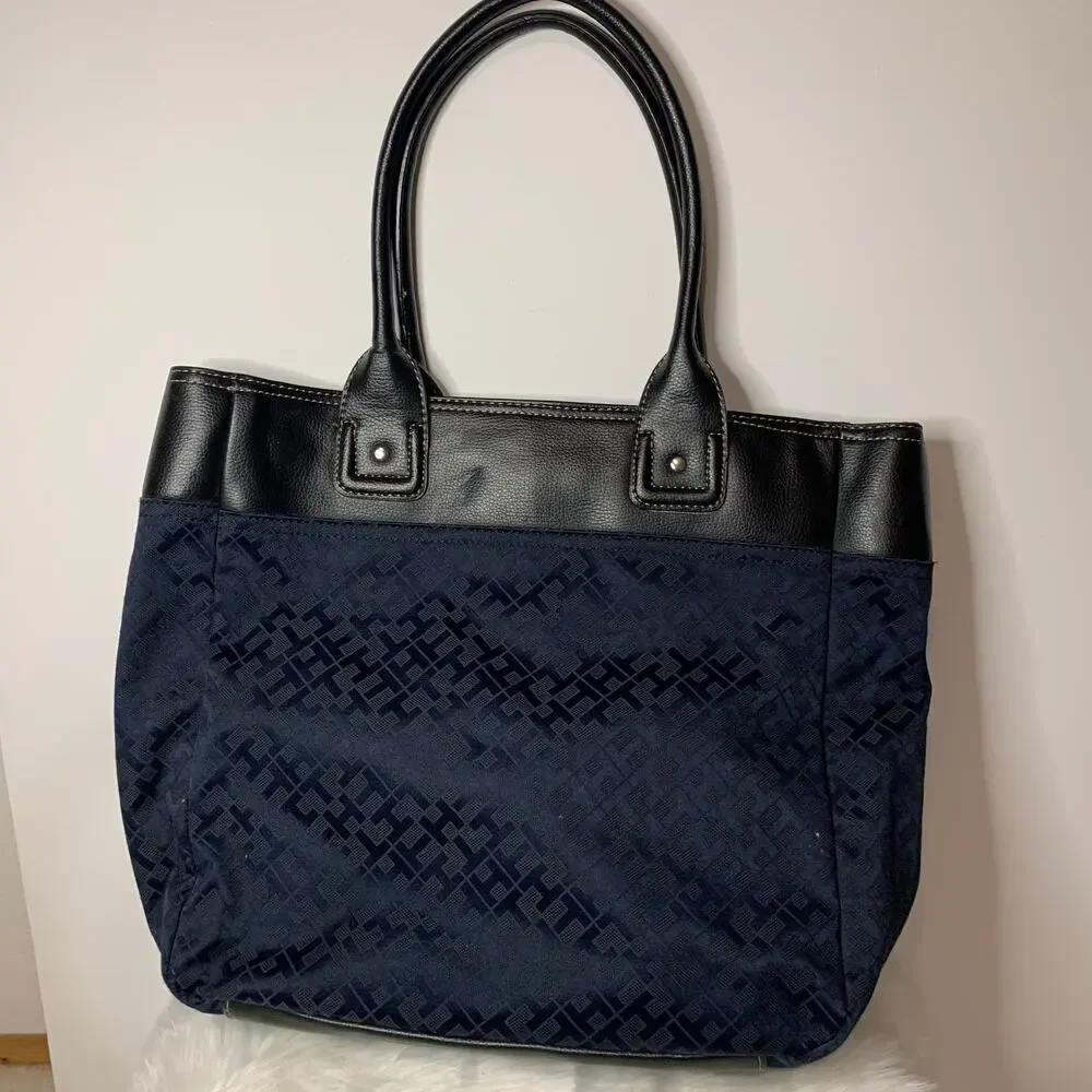 Tommy Hilfiger Women's Tote Navy Blue Handbags